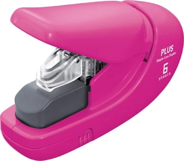 Een Plus nietloze nietmachine, roze koop je bij best4office