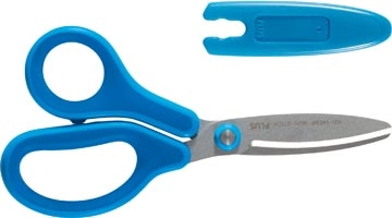 Een Plus FitCut Curve KIDS schaar, fluorine bladen, 14,5 cm, blauw, op blister koop je bij best4office