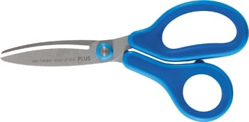 Een Plus FitCut Curve KIDS schaar, fluorine bladen, 14,5 cm, blauw, op blister koop je bij best4office