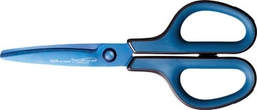 Een Plus FitCut Curve PREMIUM schaar, 17,5 cm, titanium bladen, blauw, op blister koop je bij best4office