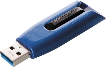 Een Verbatim V3 Max USB 3.0 stick, 128GB, blauw koop je bij best4office