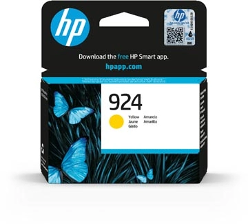 Een HP inktcartridge 924, 400 pagina's, OEM 4K0U5NE, geel koop je bij Muys Kantoor & Kado