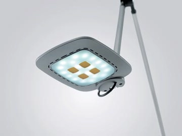 Een Hansa bureaulamp E-Motion, LED, zilver koop je bij Muys Kantoor & Kado