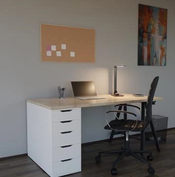 Een Hansa bureaulamp Breeze, LED, grijs koop je bij best4office