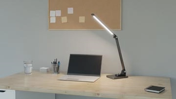 Een Hansa bureaulamp Breeze, LED, grijs koop je bij best4office