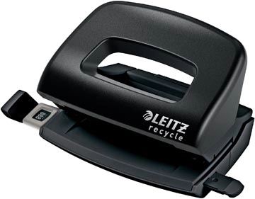 Een Leitz NeXXt Recycle Mini perforator, 10 blad, zwart koop je bij best4office