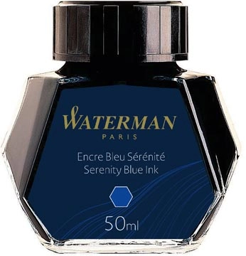 Een Waterman vulpeninkt 50 ml blauw (Serenity) koop je bij Muys Kantoor & Kado