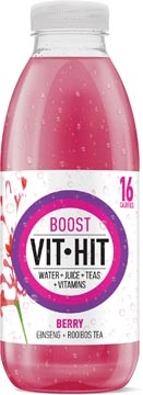 Een Vit Hit vitaminedrank Boost, flesje van 50 cl, pak van 12 stuks koop je bij Muys Kantoor & Kado