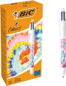 Een Bic Colours Decors Botanical Universe 4-kleurenbalpen, medium, klassieke inktkleuren, doos van 12 stuks koop je bij Muys Kantoor & Kado