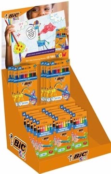 Een Bic Kids kleurpotlood Back To School, assorti, display van 39 etuis koop je bij best4office