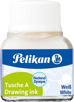 Een Pelikan Oost-Indische inkt wit, flesje van 10 ml koop je bij best4office