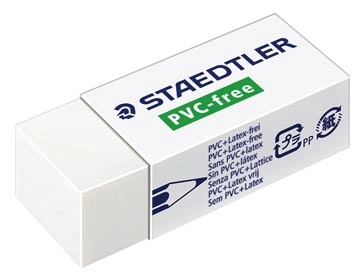 Een Staedtler PVC-vrije gum ft 43 x 19 x 13 mm koop je bij best4office