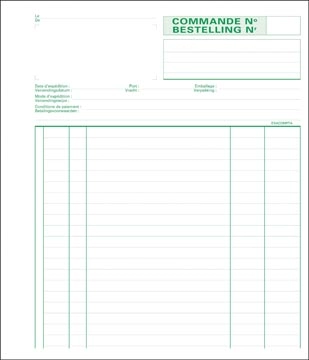 Een Exacompta bestellingen, ft 21 x 18 cm, bilingue, dupli (50 x 2 vel) koop je bij best4office