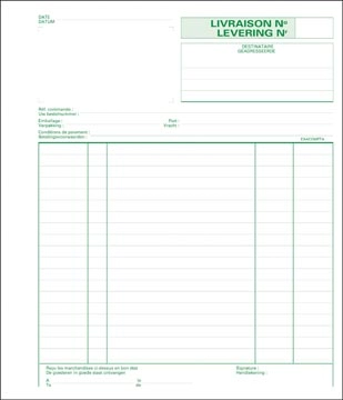 Een Exacompta leveringen, ft 21 x 18 cm, dupli (50 x 2 vel), tweetalig (NL/FR) koop je bij best4office