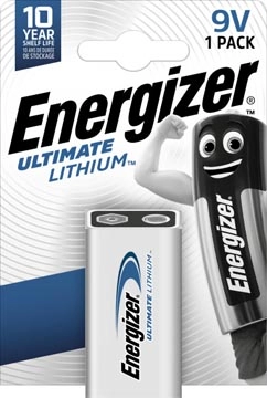 Een Energizer batterij Lithium 9V, op blister koop je bij Muys Kantoor & Kado