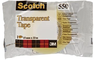 Een Scotch transparante tape 550 ft 15 mm x 33 m koop je bij best4office