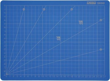 Een Desq Professionele snijmat, 5-laags, blauw, ft 22 x 30 cm koop je bij best4office