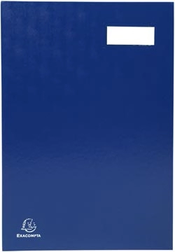 Een Exacompta handtekenmap voor ft 24 x 35 cm, uit karton overdekt met pvc, 20 indelingen, blauw koop je bij best4office