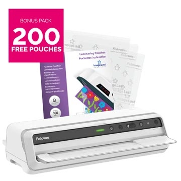 Een Fellowes lamineermachine Venus voor ft A3 + Bonus Pack van 200 lamineerhoezen (A4, 80 micron) koop je bij best4office