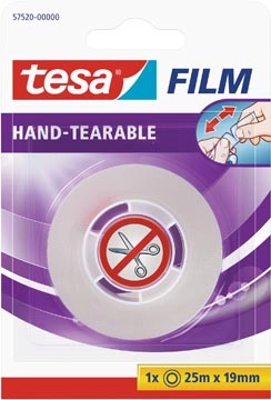 Een Tesafilm Hand-tearable, ft 25 m x 19 mm koop je bij Muys Kantoor & Kado