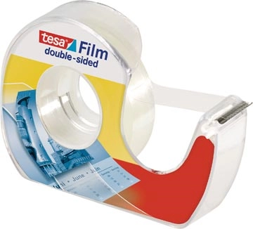 Een Tesafilm dubbelzijdige plakband, ft 12 mm x 7,5 m, op blister met dispenser koop je bij best4office