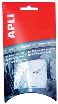 Een Apli draadetiketten ft 22 x 35 mm (b x h) (7011), etui van 100 stuks koop je bij best4office