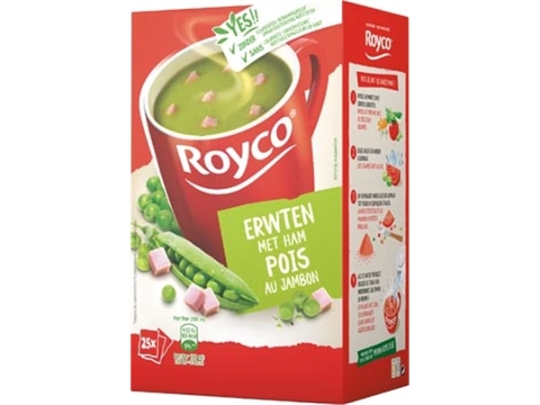 Een Royco Minute Soup classic erwten met ham, pak van 25 zakjes koop je bij Muys Kantoor & Kado