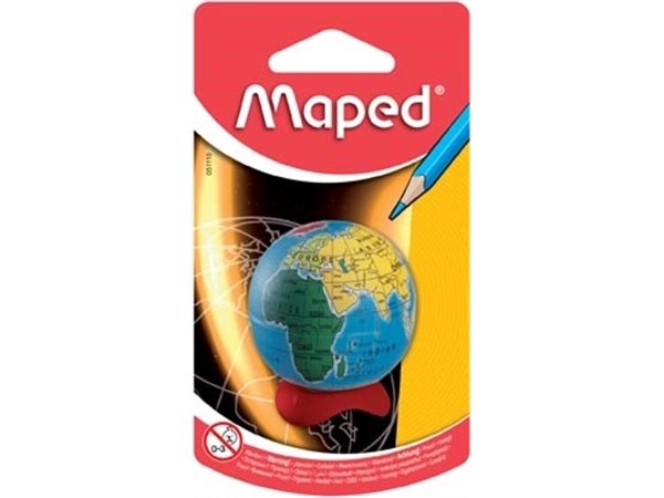 Een Maped potloodslijper Globe op blister koop je bij Muys Kantoor & Kado