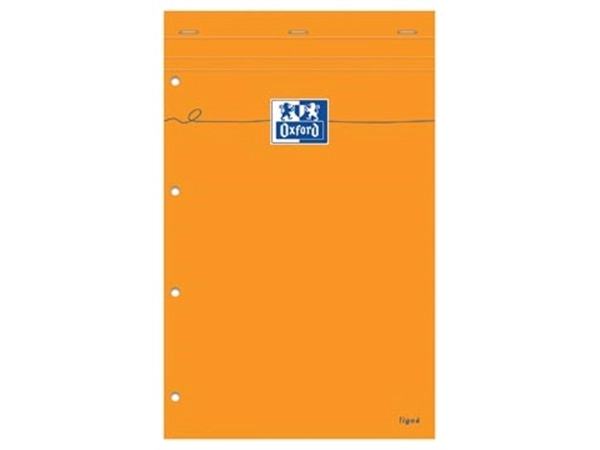 Een Oxford Orange Pads schrijfblok, ft A4+, gelijnd, 160 bladzijden, 4-gaatsperforatie koop je bij best4office