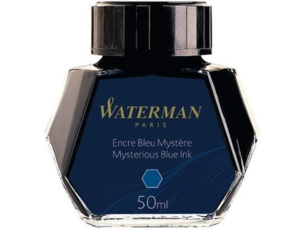 Een Waterman vulpeninkt 50 ml, blauw (Mysterious) koop je bij Muys Kantoor & Kado