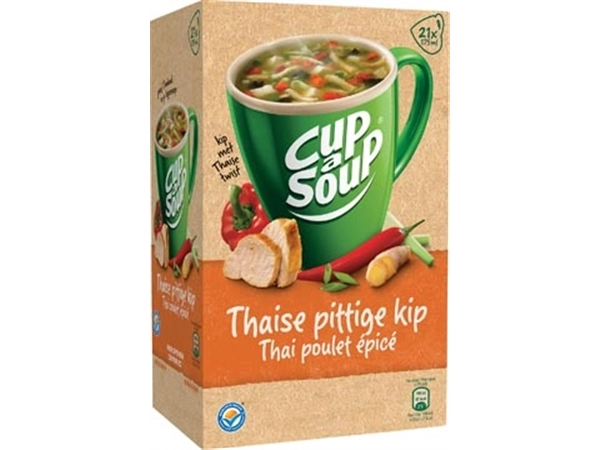 Een Cup-a-Soup thai spicy chicken, pak van 21 zakjes koop je bij Muys Kantoor & Kado