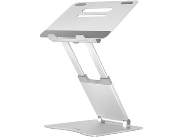 Een Desq telescopische laptopstandaard voor laptops tot 17 inch, zilver koop je bij best4office