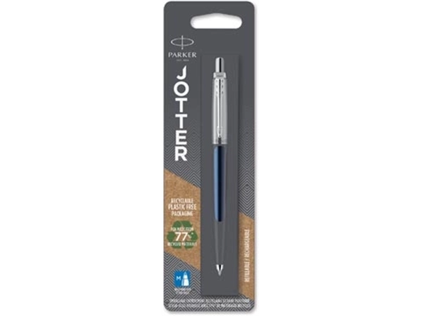 Een Parker Jotter balpen Royal Blue CT, op blister koop je bij best4office