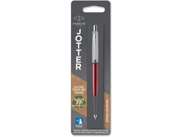 Een Parker Jotter balpen Kensington Red CT, op blister koop je bij best4office