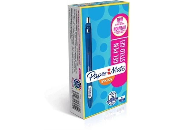 Een Paper Mate roller InkJoy Gel medium, blauw (pure blue joy) koop je bij Muys Kantoor & Kado