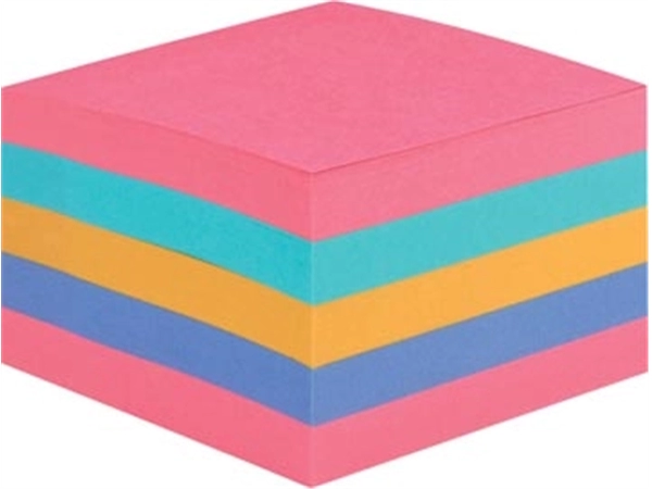 Een Post-it Super Sticky Notes kubus, 440 vel, ft 76 x 76 mm, geassorteerde regenboogkleuren koop je bij best4office