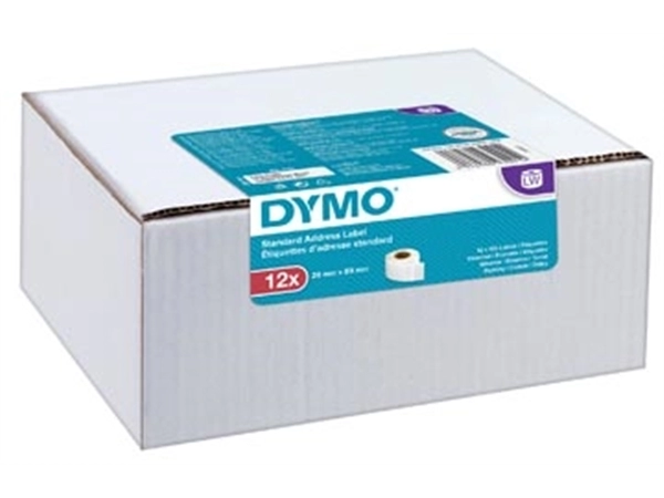 Een Dymo Value Pack: etiketten LabelWriter ft 89 x 28 mm, wit, doos van 12 x 130 etiketten koop je bij best4office