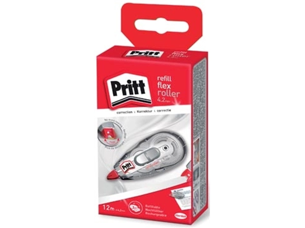 Een Pritt correctieroller Refill Flex 4,2 mm x 12 m, in ophangdoosje koop je bij Muys Kantoor & Kado