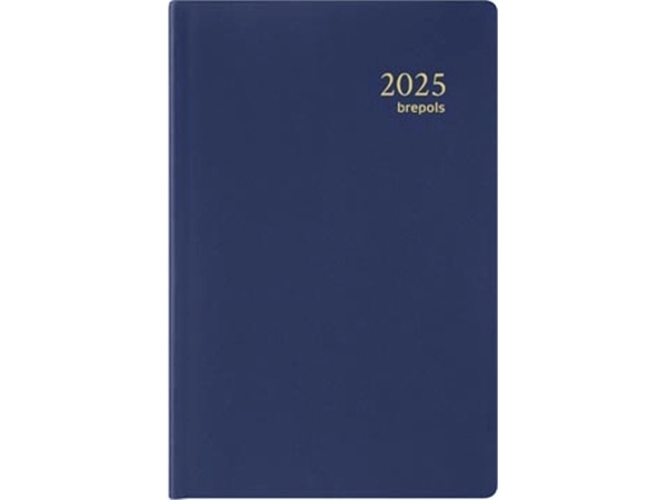 Een Brepols agenda Delta Seta 6-talig, blauw, 2025 koop je bij Muys Kantoor & Kado