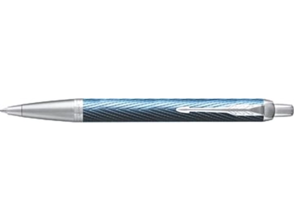 Een Parker IM Premium balpen, medium, in giftbox, Blue (blauw/zilver) koop je bij best4office