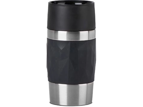 Een Emsa Travel Mug Compact thermosbeker, 0,3 l, zwart koop je bij Muys Kantoor & Kado