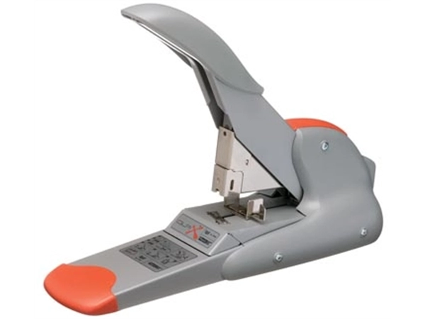 Een Rapid Supreme DUAX Heavy Duty nietmachine zilver/oranje koop je bij best4office