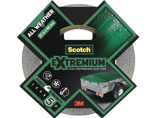 Een Scotch krachtige tape Extremium Duct Tape All Weather, ft 48 mm x 27 m koop je bij Muys Kantoor & Kado