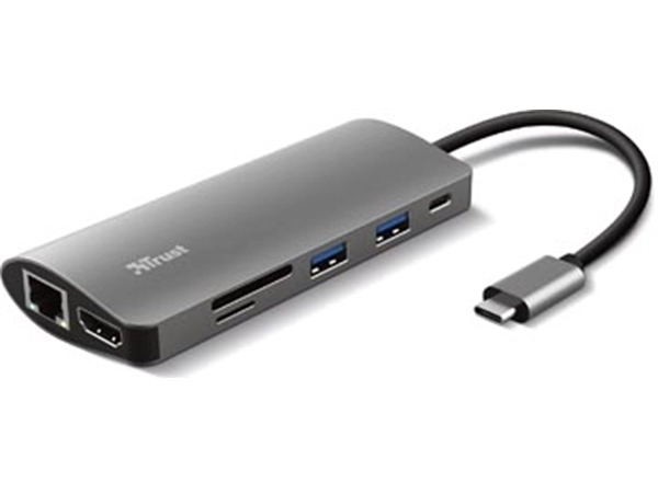 Een Trust Dalyx 7-in-1 USB-C Multiport Adapter koop je bij best4office