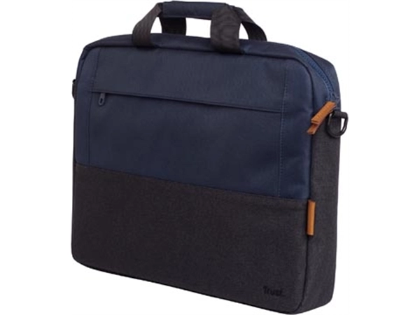 Een Trust laptoptas Lisboa voor 16 inch laptops, blauw koop je bij best4office