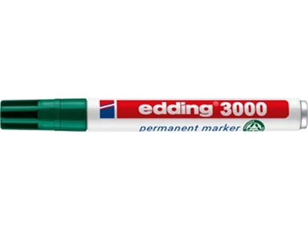 Een Edding permanent marker 3000 groen koop je bij Muys Kantoor & Kado