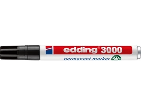 Een Edding permanent marker 3000 zwart koop je bij Muys Kantoor & Kado