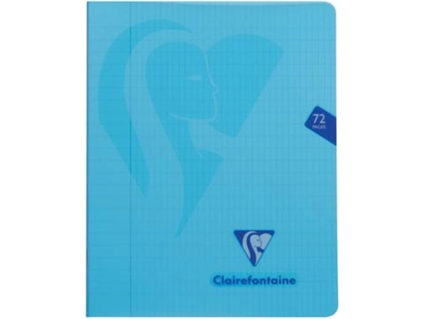 Een Clairefontaine schrift mimesys voor ft A5, 72 bladzijden, kaft in PP, geruit 4 x 8, geassorteerde kleuren koop je bij best4office