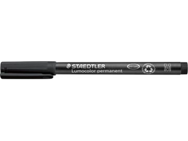 Een Staedtler Lumocolor 317, OHP-marker, permanent, 1,0 mm, zwart koop je bij best4office