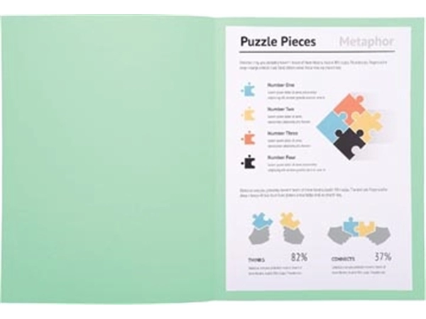 Een Exacompta dossiermap Super 180, voor ft A4, pak van 100 stuks, zachtgroen koop je bij best4office